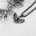 Срібний підвіс сова