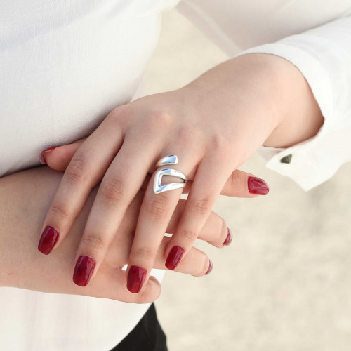 Срібна каблучка Халкіда без каменів
