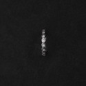 Срібна каблучка з камінням по колу