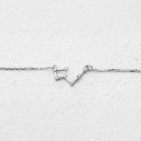 Серебряное колье Телец