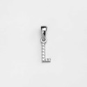 Срібний підвіс літера L