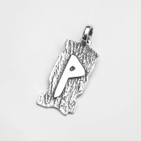 Серебряный подвес руна Вуньо