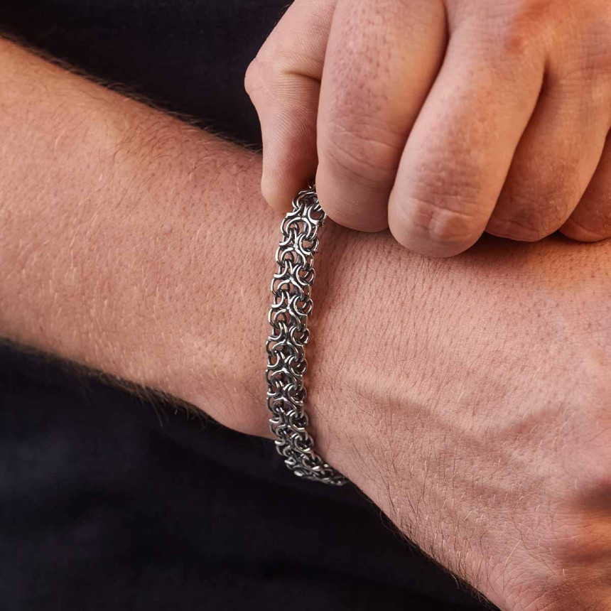 Срібний браслет середній рамзес