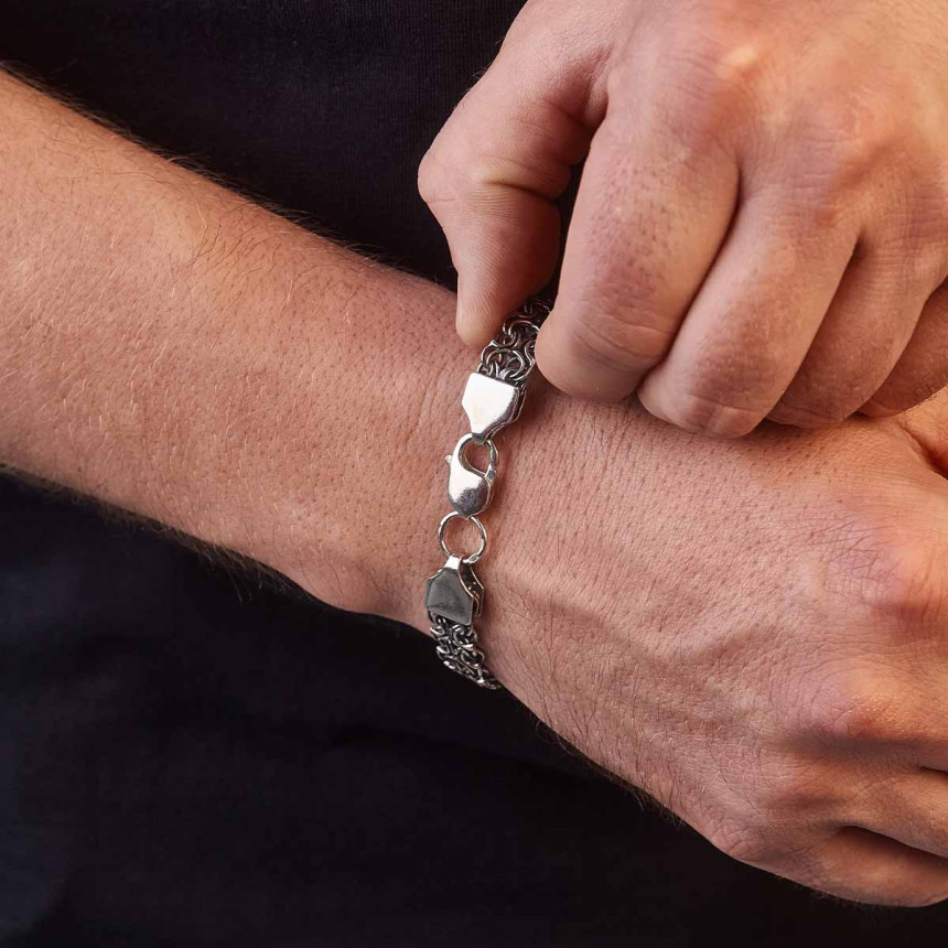 Срібний браслет середній рамзес