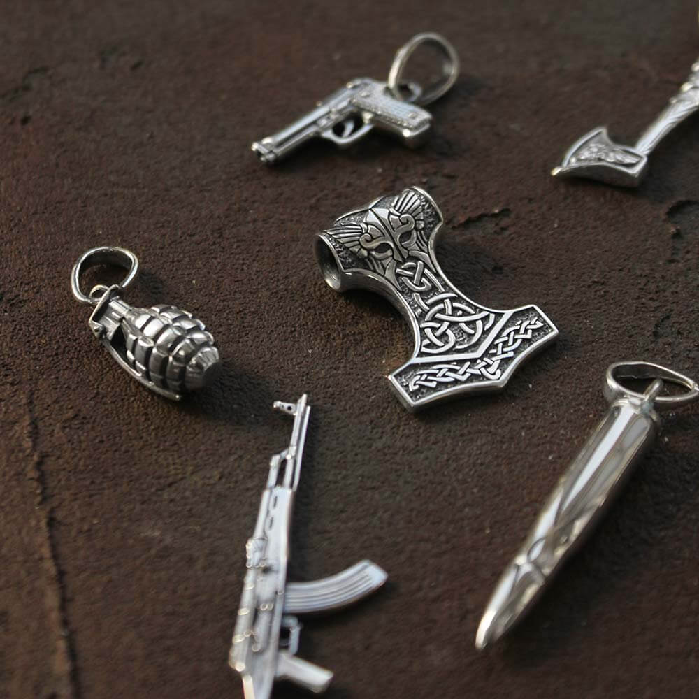 Срібні підвіски чоловічі купити